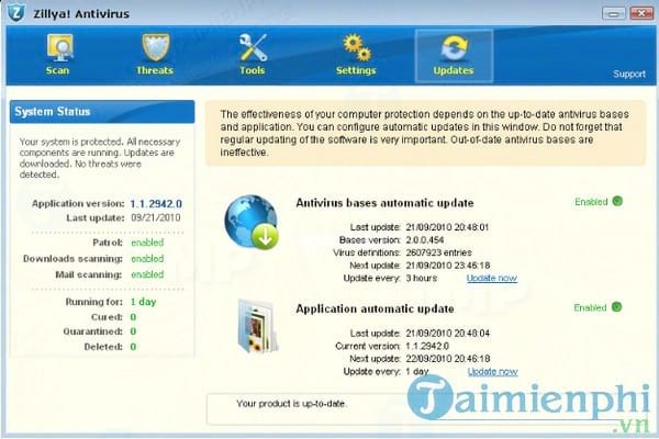 Zillya Antivirus Definition Updates