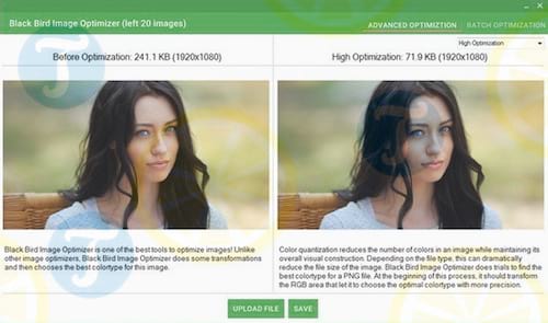 Black Bird Image Optimizer