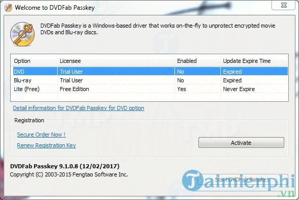 DVDFab Passkey Lite