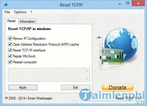 Reset TCPIP