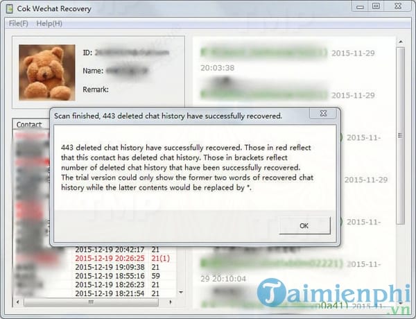 tai Cok Wechat Recovery