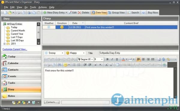 Portable Efficient Man's Organizer Free