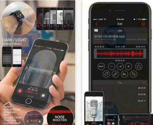 Awesome Voice Recorder cho iPhone