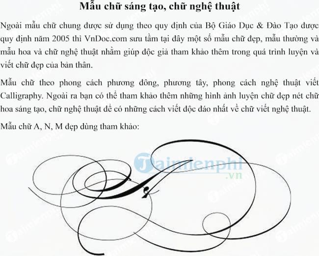 Bộ sưu tập mẫu chữ thường, chữ hoa, chữ nghệ thuật đẹp nhất