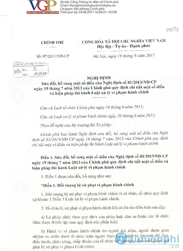 Nghị định 97 2017