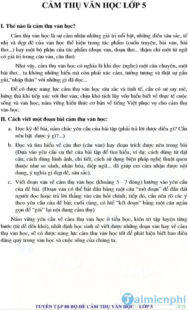 tong hop de cam thu van hoc lop 5