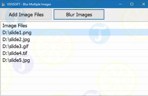 Blur Multiple Images