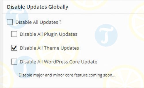 Disable All WordPress Updates