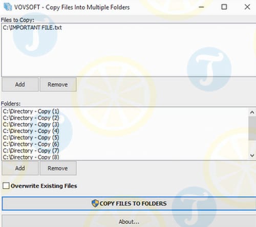 Copy Files Into Multiple Folders
