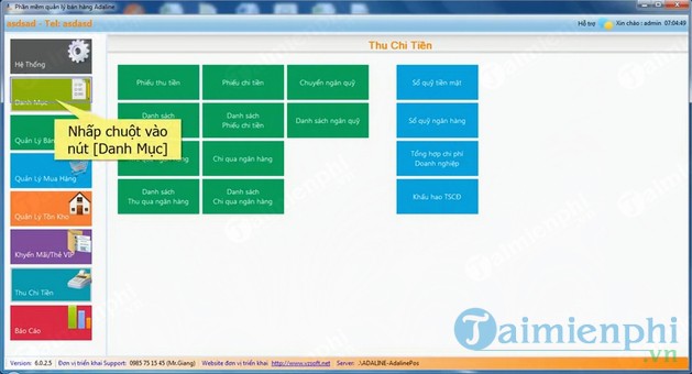 Phần mềm tính tiền tạp hóa VZSoft