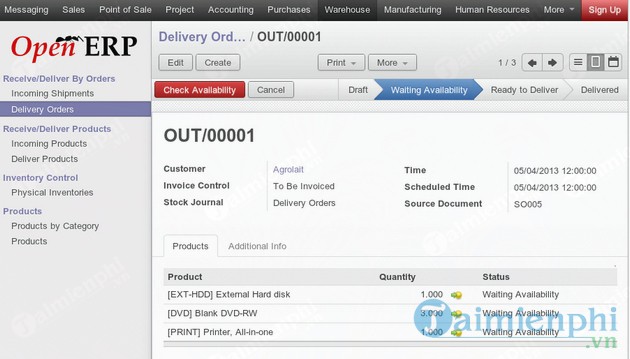Phần mềm quản lý kho WinMain
