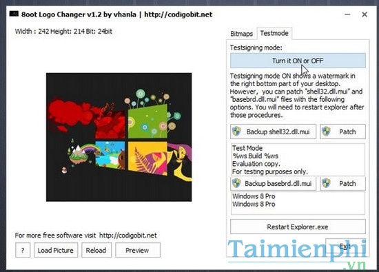 download 8oot logo changer