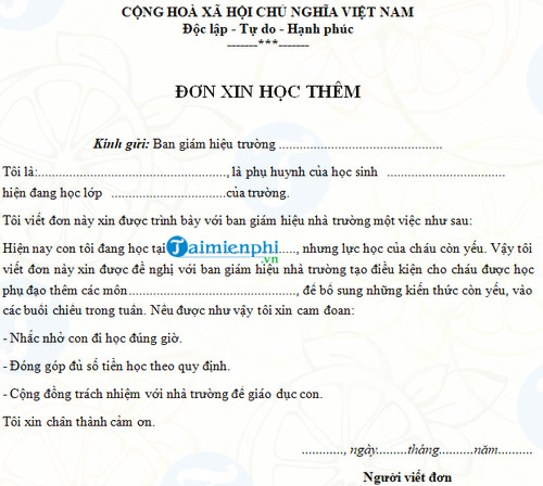 mau don xin hoc them