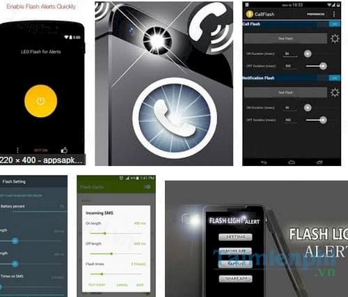 flash alerts on call and sms for android