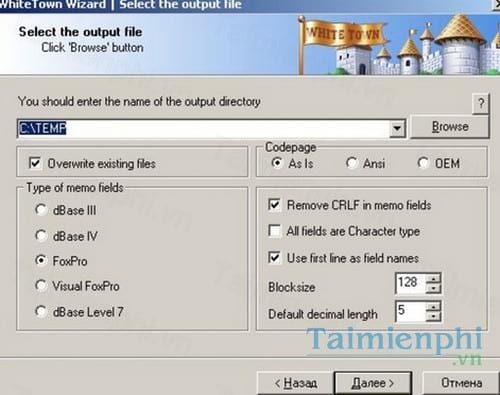 dbf to xls converter