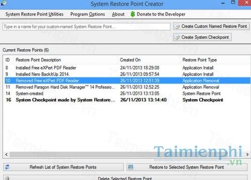 portable restore point creator