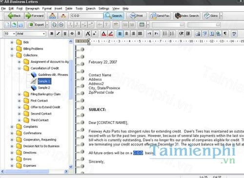 all business letters