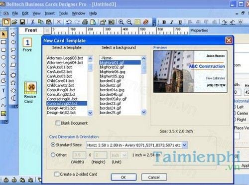 belltech business card designer pro