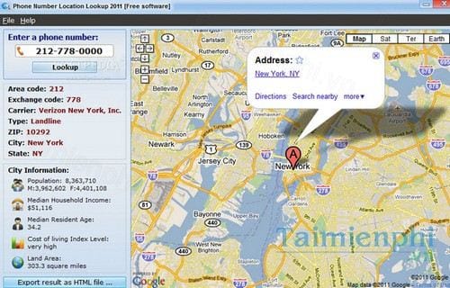 phone number location lookup 2011