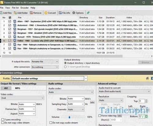 pazera free mkv to avi converter