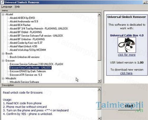 universal simlock remover