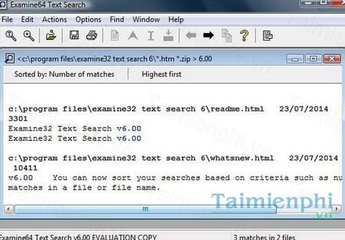 examine64 text search