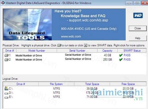 western digital data lifeguard diagnostics