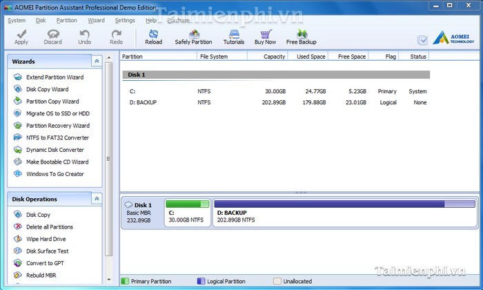 AOMEI Partition Assistant Pro