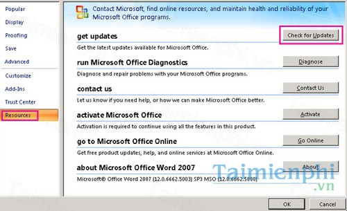 Microsoft Office Word 2007 Update