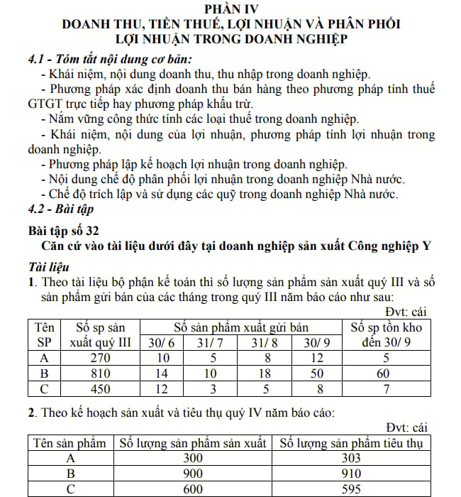 Bài tập môn tài chính doanh nghiệp