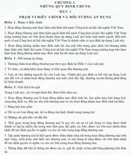 Luật thương mại số 36/2005/QH11