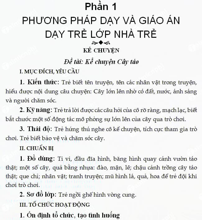 Giáo án mầm non