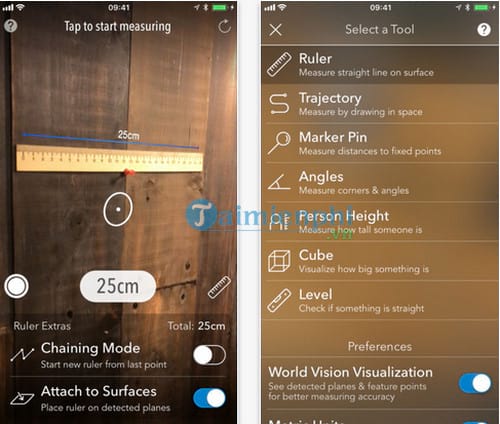 AR MeasureKit cho iPhone
