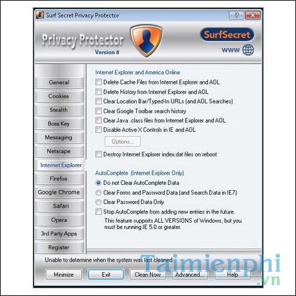 SurfSecret Privacy Protector
