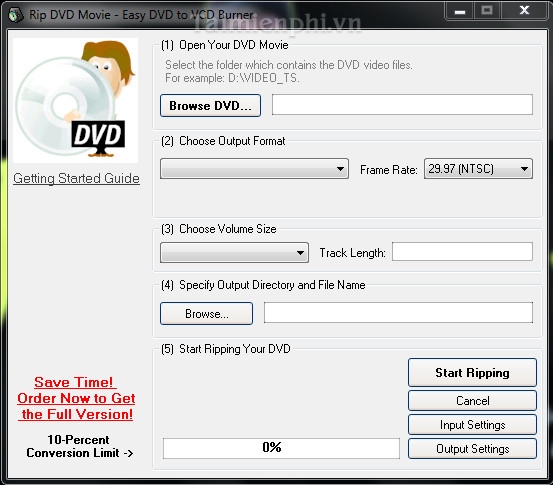 Easy DVD to VCD Burner
