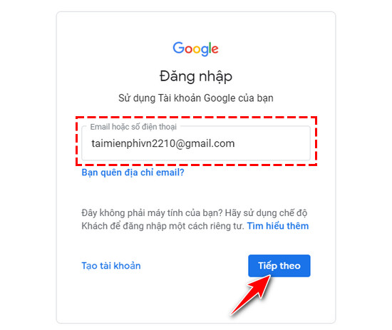 dang ky tai khoan Google Classroom