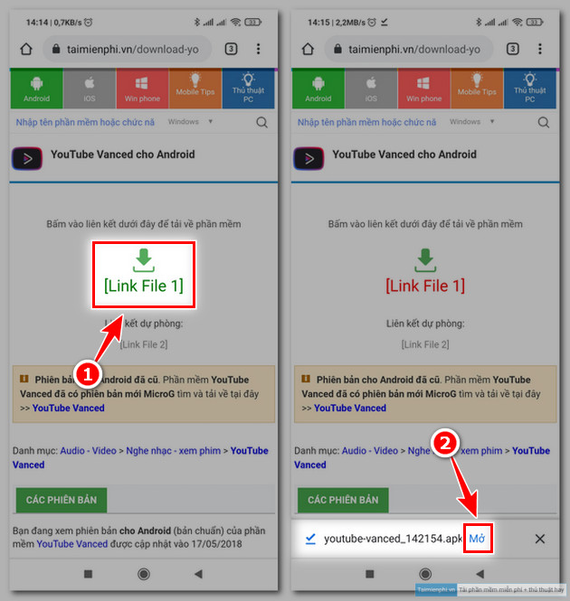cach tai youtube vanced