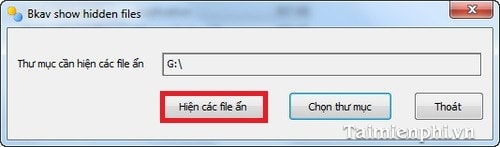 hien thi cac file an do virus bang fixattrb bkav