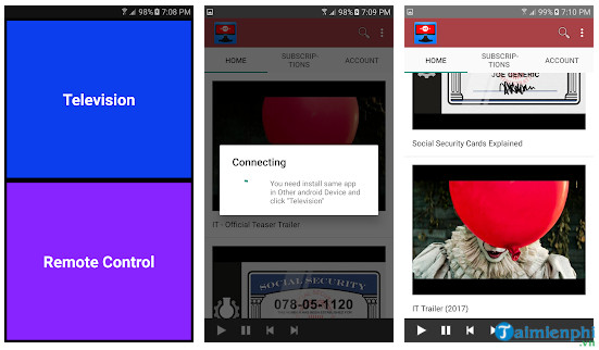 at remote for youtube