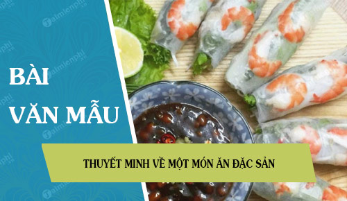 thuyet minh ve mot mon an dac san