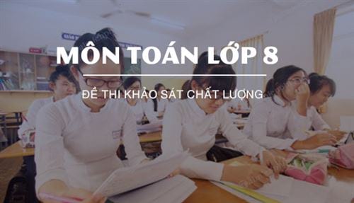 de thi khao sat chat luong mon toan lop 8