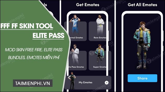 download fff ff skin tool elite pass