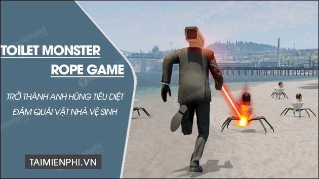 download toilet monster rope game