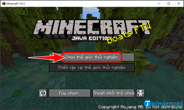 hướng dẫn tải Minecraft 1.18 tiếng Việt