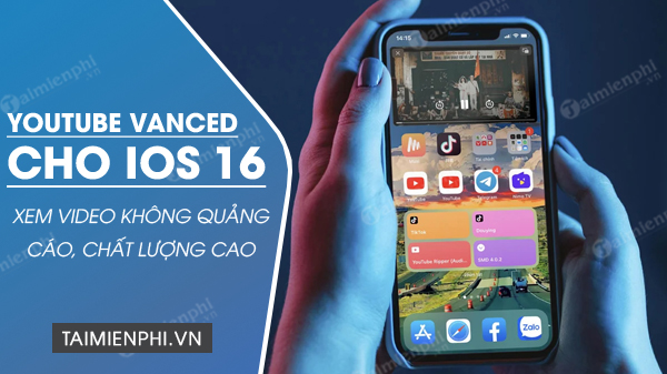download youtube vanced cho ios 16