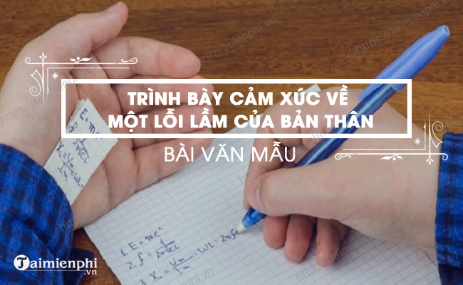 Bai van trinh bay cam xuc ve mot loi lam cua ban than