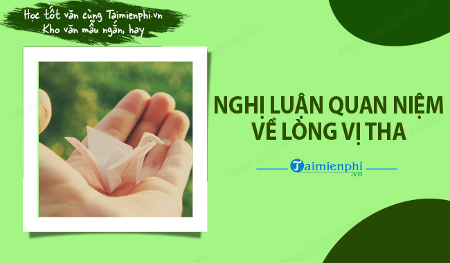 Nghi luan quan niem ve long vi tha