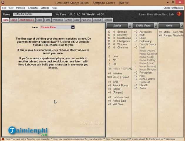 hero lab starter edition