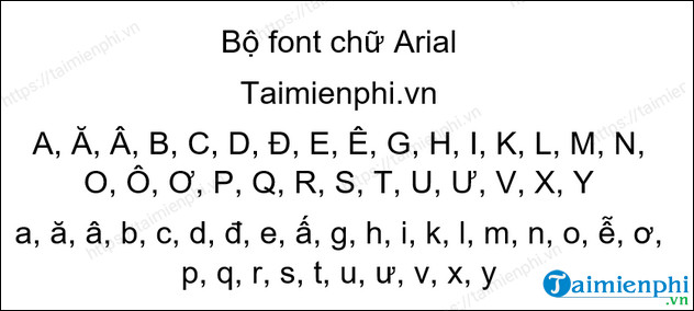 download font chữ Arial