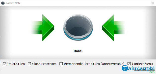tai forcedelete